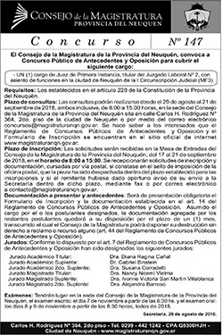 CONVOCATORIA CONCURSO PÚBLICO DE ANTECEDENTES Y OPOSICIÓN